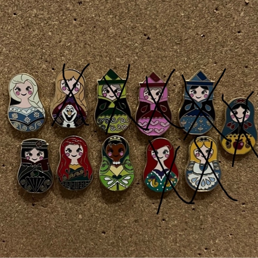 Disney Princess Nesting Doll Pins